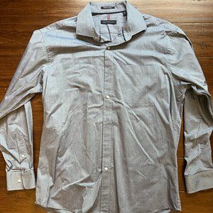 Tommy Hilfiger Grey, White Dot Dress Shirt